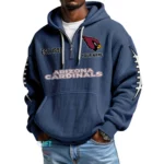 Arizona Cardinals Waffle Knit Hoodie Quarter Zip 2026 Limited Personalize Name