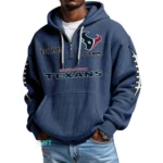 Houston Texans Waffle Knit Hoodie Quarter Zip 2026 Limited Personalize Name