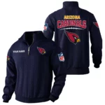 Arizona Cardinals Quarter Zip Sweatshirt Stand Collar Custom Name