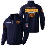 Washington Commanders Quarter Zip Sweatshirt Stand Collar Custom Name