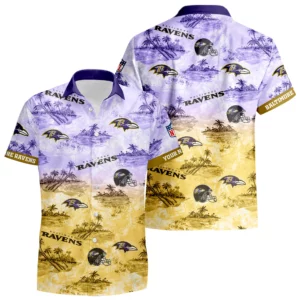 Baltimore Ravens Hawaiian Shirt 2026 Limited Premium Crinkle Textured Personalize Name