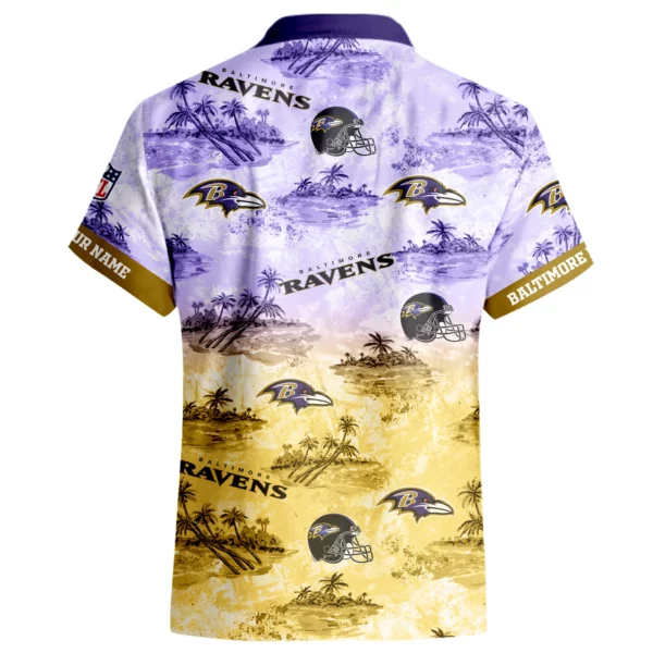 Baltimore Ravens Hawaiian Shirt 2026 Limited Premium Crinkle Textured Personalize Name