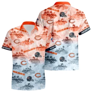 Chicago Bears Hawaiian Shirt 2026 Limited Premium Crinkle Textured Personalize Name