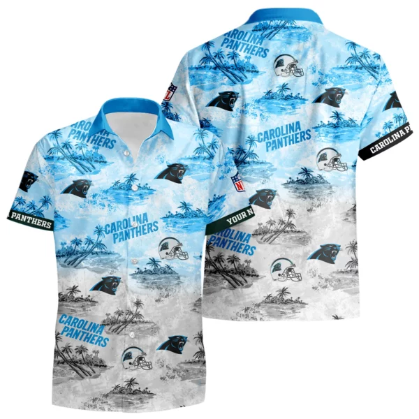 Carolina Panthers Hawaiian Shirt 2026 Limited Premium Crinkle Textured Personalize Name