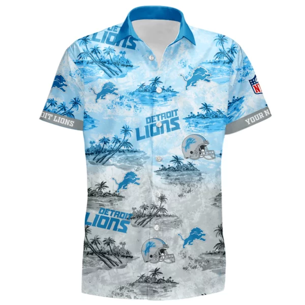 Detroit Lions Hawaiian Shirt 2026 Limited Premium Crinkle Textured Personalize Name