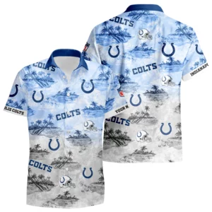 Indianapolis Colts Hawaiian Shirt 2026 Limited Premium Crinkle Textured Personalize Name