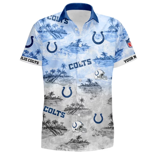 Indianapolis Colts Hawaiian Shirt 2026 Limited Premium Crinkle Textured Personalize Name