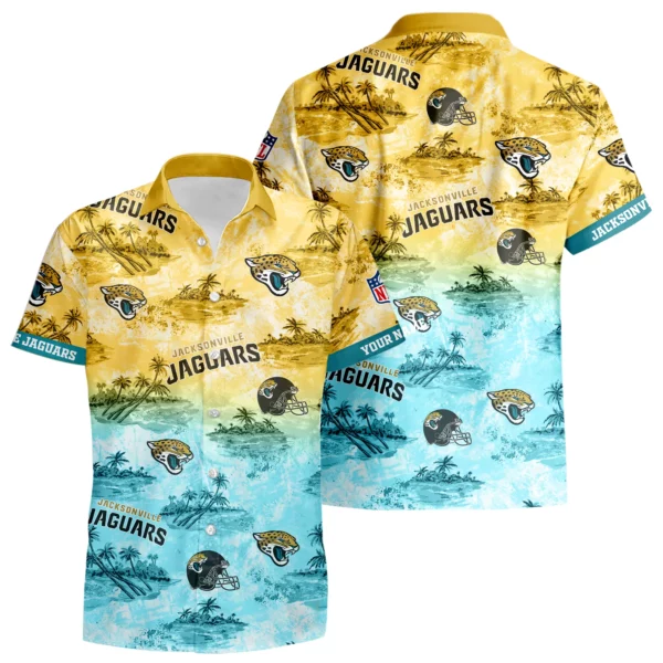Jacksonville Jaguars Hawaiian Shirt 2026 Limited Premium Crinkle Textured Personalize Name