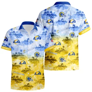 Los Angeles Rams Hawaiian Shirt 2026 Limited Premium Crinkle Textured Personalize Name