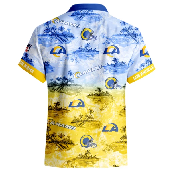 Los Angeles Rams Hawaiian Shirt 2026 Limited Premium Crinkle Textured Personalize Name