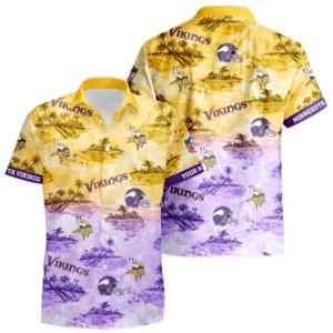 Minnesota Vikings Hawaiian Shirt 2026 Limited Premium Crinkle Textured Personalize Name