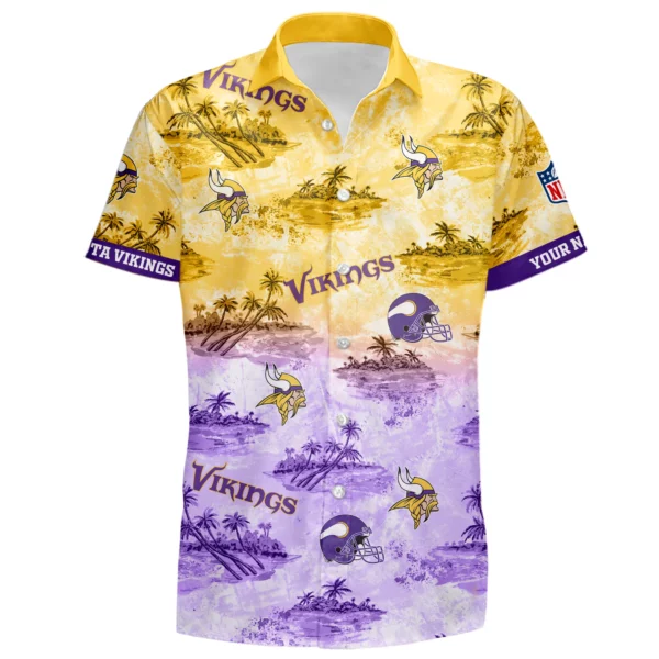 Minnesota Vikings Hawaiian Shirt 2026 Limited Premium Crinkle Textured Personalize Name