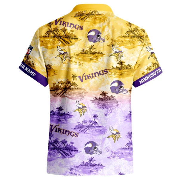 Minnesota Vikings Hawaiian Shirt 2026 Limited Premium Crinkle Textured Personalize Name
