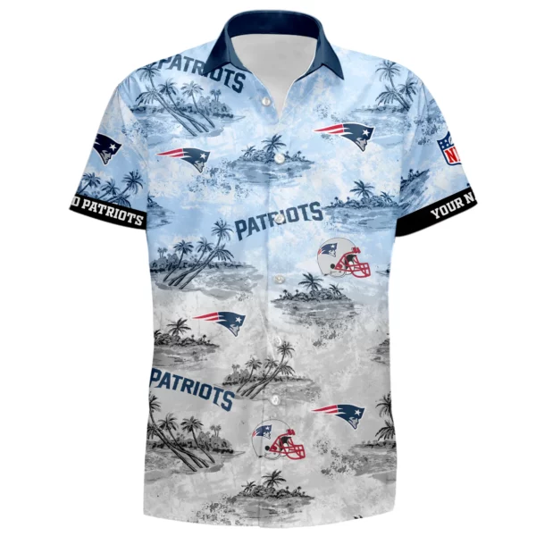 New England Patriots Hawaiian Shirt 2026 Limited Premium Crinkle Textured Personalize Name