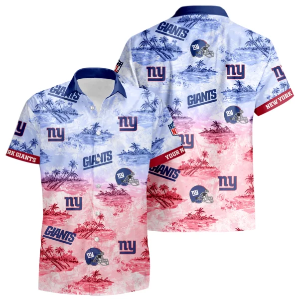 New York Giants Hawaiian Shirt 2026 Limited Premium Crinkle Textured Personalize Name
