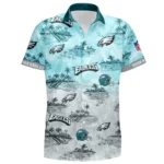 Philadelphia Eagles Hawaiian Shirt 2026 Limited Premium Crinkle Textured Personalize Name