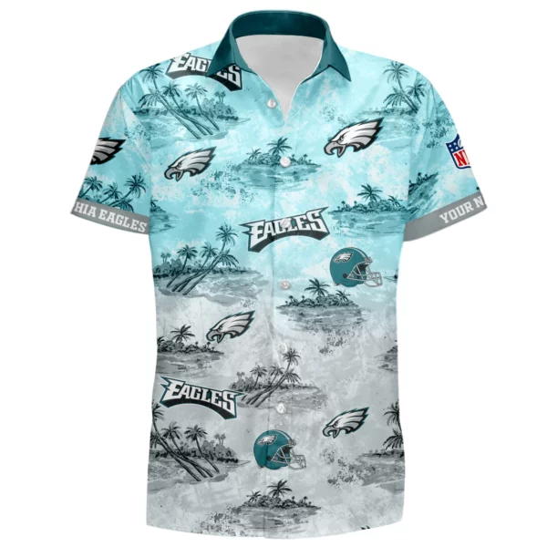 Philadelphia Eagles Hawaiian Shirt 2026 Limited Premium Crinkle Textured Personalize Name
