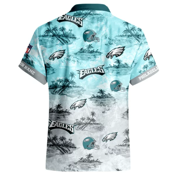Philadelphia Eagles Hawaiian Shirt 2026 Limited Premium Crinkle Textured Personalize Name
