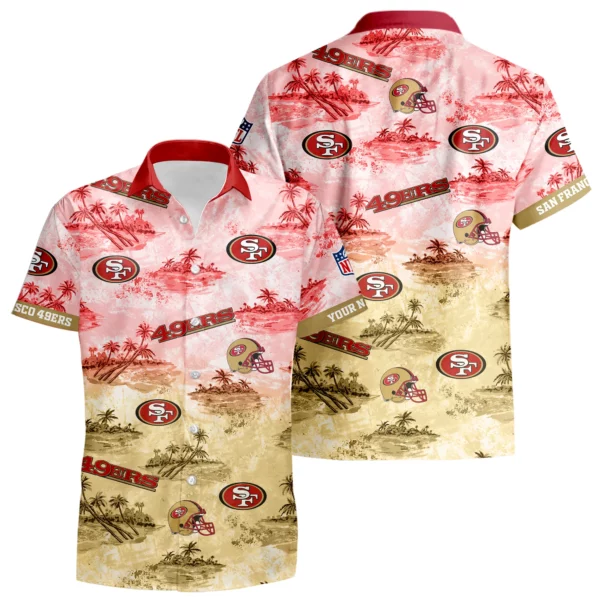 San Francisco 49ers Hawaiian Shirt 2026 Limited Premium Crinkle Textured Personalize Name