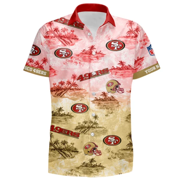 San Francisco 49ers Hawaiian Shirt 2026 Limited Premium Crinkle Textured Personalize Name