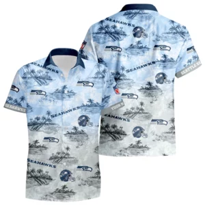 Seattle Seahawks Hawaiian Shirt 2026 Limited Premium Crinkle Textured Personalize Name