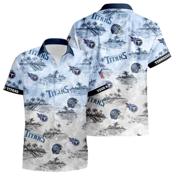 Tennessee Titans Hawaiian Shirt 2026 Limited Premium Crinkle Textured Personalize Name