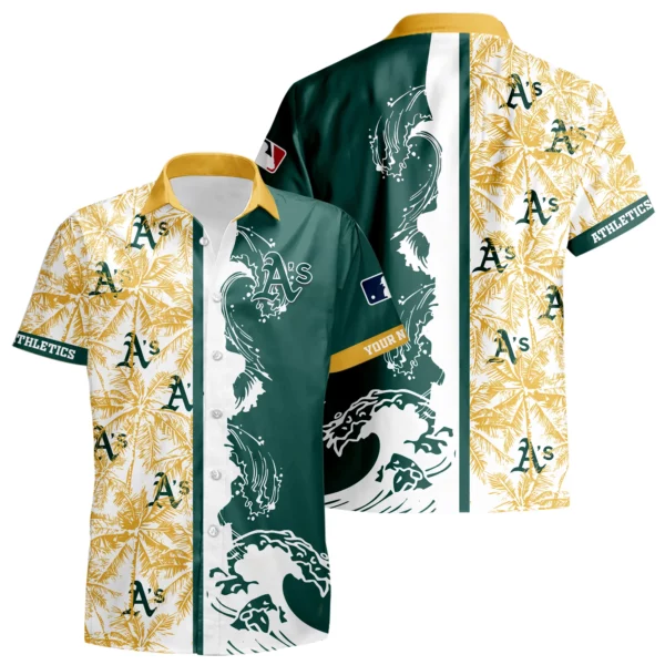 Athletics Hawaiian Shirt New 2026 Premium Crinkle Textured Personalize Name