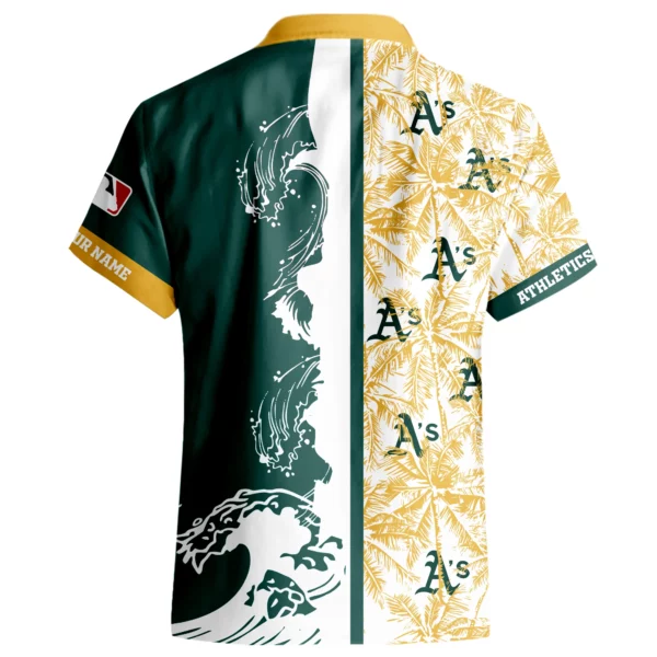 Athletics Hawaiian Shirt New 2026 Premium Crinkle Textured Personalize Name