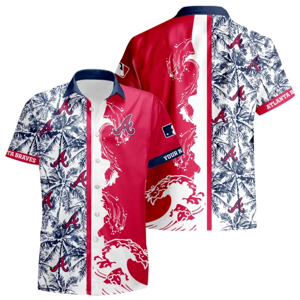 Atlanta Braves Hawaiian Shirt New 2026 Premium Crinkle Textured Personalize Name