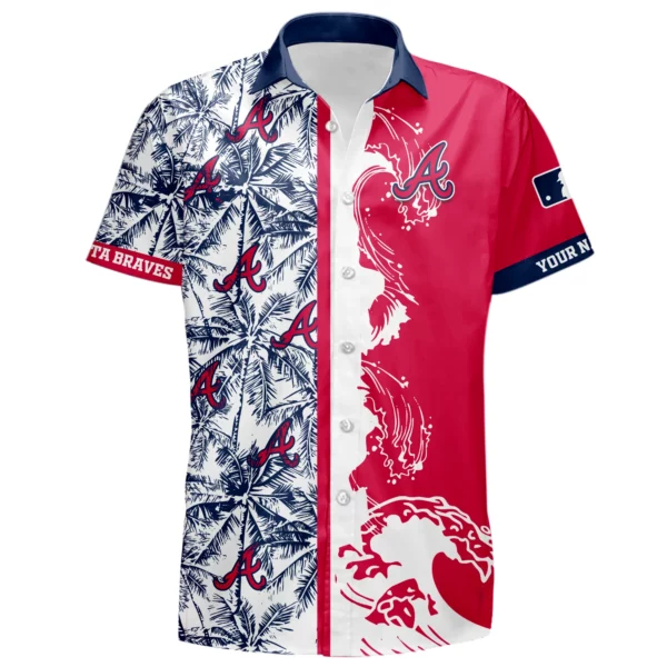 Atlanta Braves Hawaiian Shirt New 2026 Premium Crinkle Textured Personalize Name