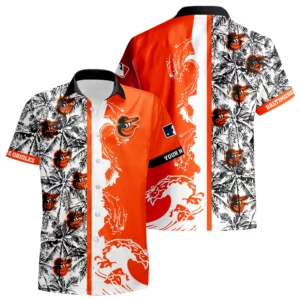 Baltimore Orioles Hawaiian Shirt New 2026 Premium Crinkle Textured Personalize Name