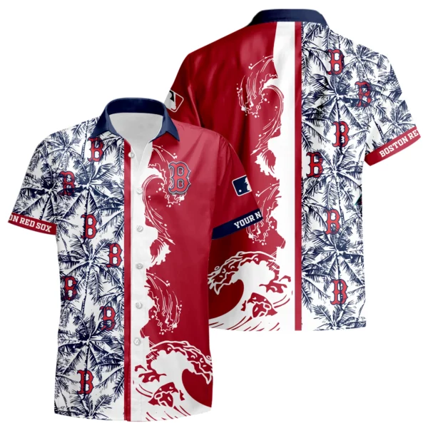 Boston Red Sox Hawaiian Shirt New 2026 Premium Crinkle Textured Personalize Name