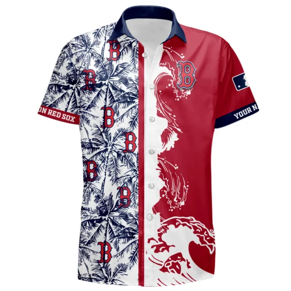 Boston Red Sox Hawaiian Shirt New 2026 Premium Crinkle Textured Personalize Name