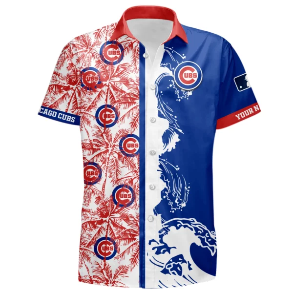 Chicago Cubs Hawaiian Shirt New 2026 Premium Crinkle Textured Personalize Name
