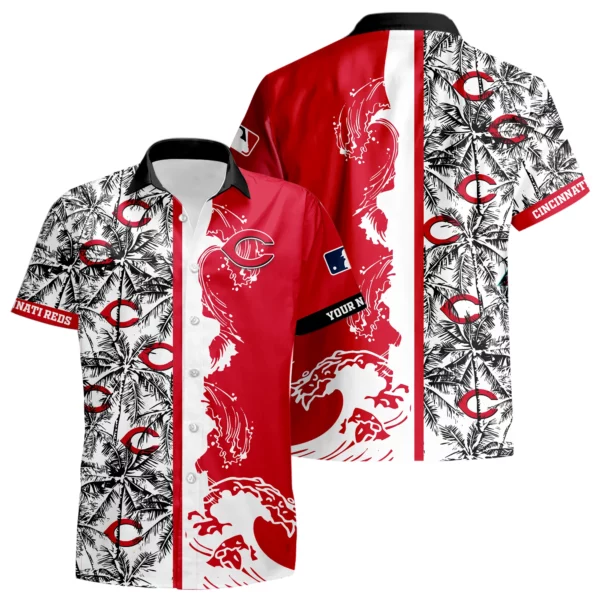 Cincinnati Reds Hawaiian Shirt New 2026 Premium Crinkle Textured Personalize Name