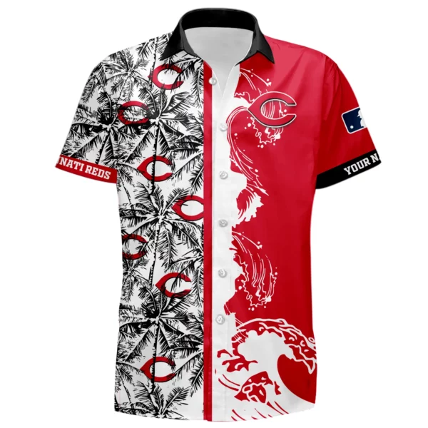 Cincinnati Reds Hawaiian Shirt New 2026 Premium Crinkle Textured Personalize Name