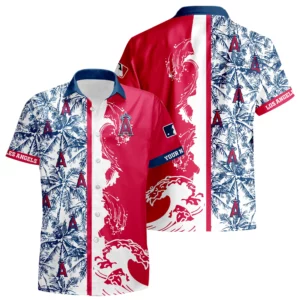 Los Angeles Angels Hawaiian Shirt New 2026 Premium Crinkle Textured Personalize Name