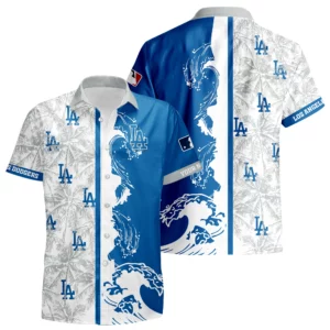 Los Angeles Dodgers Hawaiian Shirt New 2026 Premium Crinkle Textured Personalize Name
