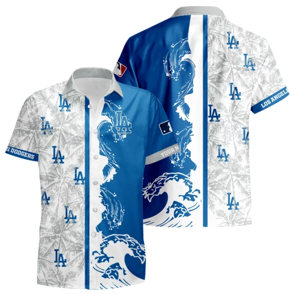Los Angeles Dodgers Hawaiian Shirt New 2026 Premium Crinkle Textured Personalize Name