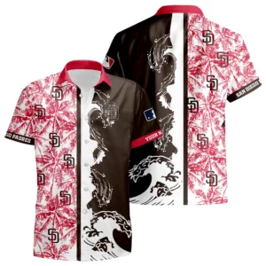 San Diego Padres Hawaiian Shirt New 2026 Premium Crinkle Textured Personalize Name