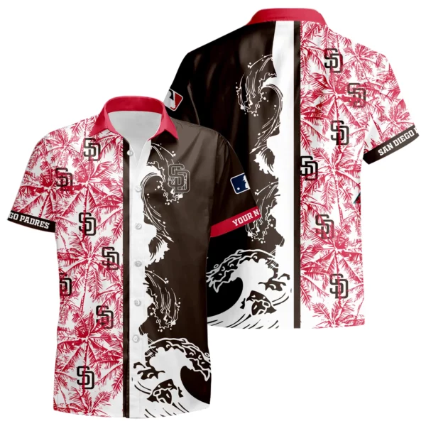 San Diego Padres Hawaiian Shirt New 2026 Premium Crinkle Textured Personalize Name