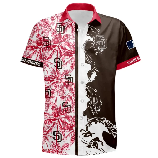 San Diego Padres Hawaiian Shirt New 2026 Premium Crinkle Textured Personalize Name