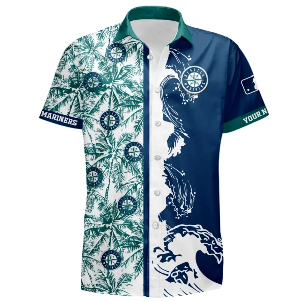 Seattle Mariners Hawaiian Shirt New 2026 Premium Crinkle Textured Personalize Name
