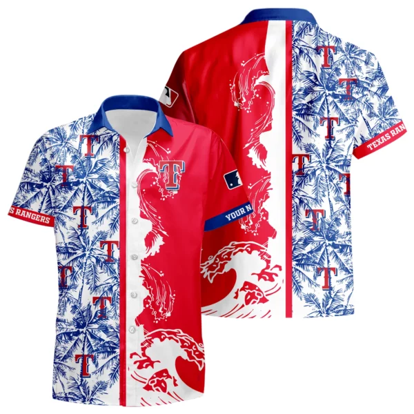 Texas Rangers Hawaiian Shirt New 2026 Premium Crinkle Textured Personalize Name