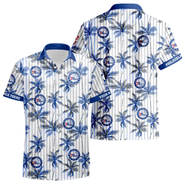 Philadelphia 76ers Hawaiian Shirt New 2026 Premium Crinkle Textured