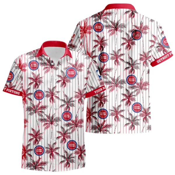 Detroit Pistons Hawaiian Shirt New 2026 Premium Crinkle Textured