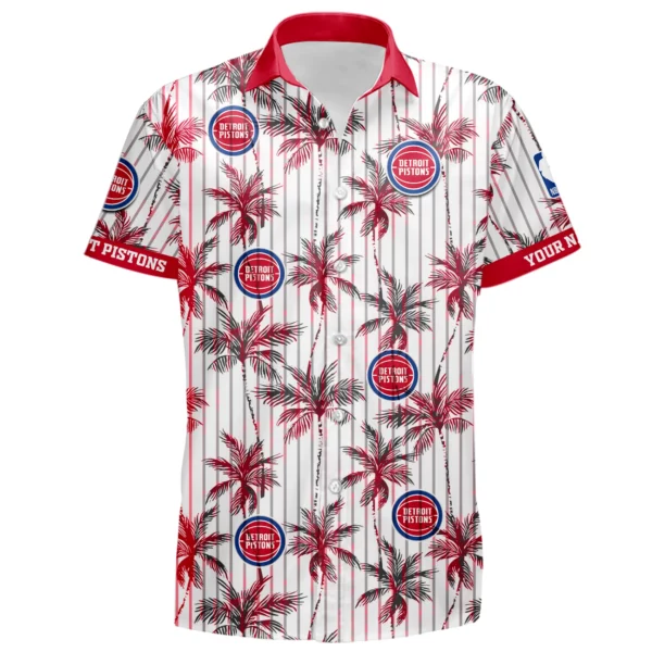 Detroit Pistons Hawaiian Shirt New 2026 Premium Crinkle Textured