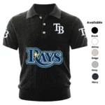 Tampa Bay Rays Polo Shirt Men Knitted Top Texture, Short Sleeve