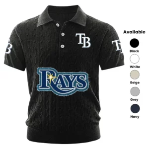 Tampa Bay Rays Polo Shirt Men Knitted Top Texture, Short Sleeve