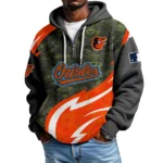 Baltimore Orioles Men's Waffle Knit Hoodie Quarter Zip New 2026 Limited